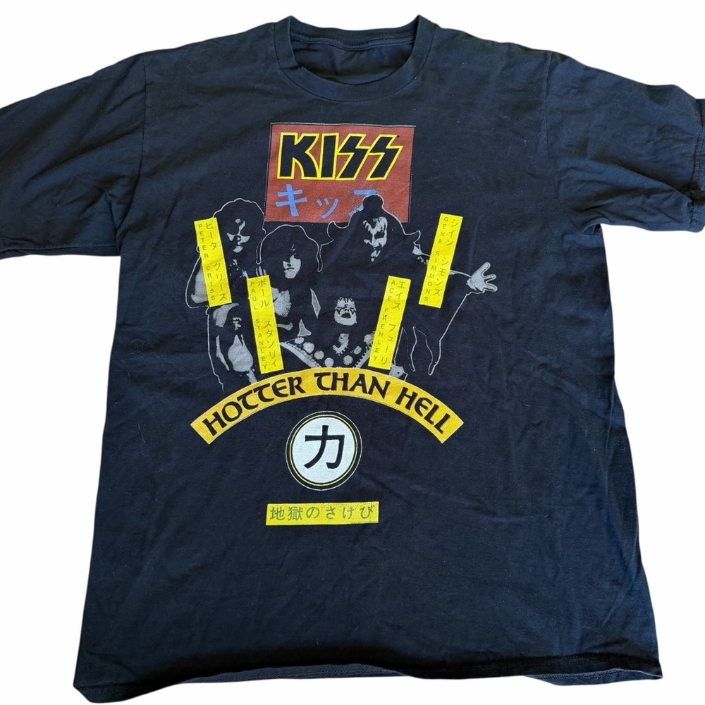 KISS Hotter Than Hell Band Tee M/L NEW
